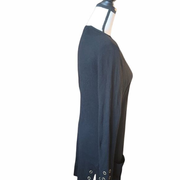 Joseph A Open Ribbed Cardigan with Grommet Details. Size S. - Picture 2 of 11